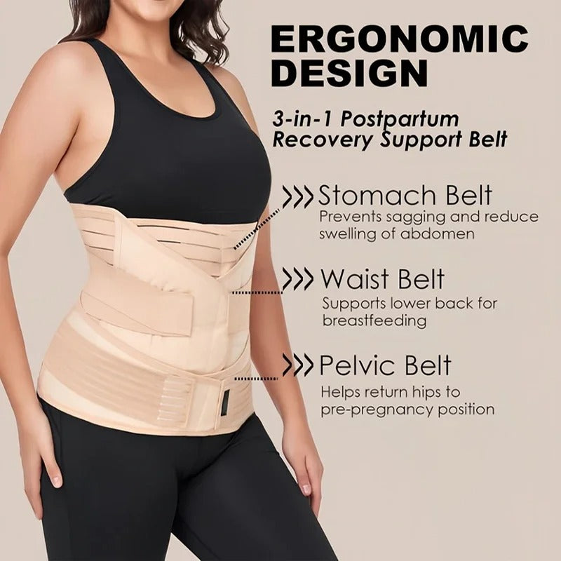 3 in 1 Postpartum Recovery Belly Wrap
