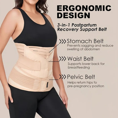 3 in 1 Postpartum Recovery Belly Wrap